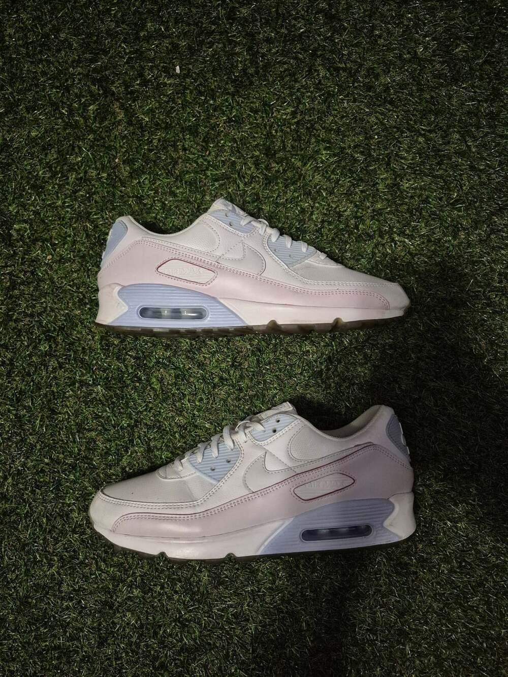 Nike Air Max 90 DIY Flare Size 12 White Pink